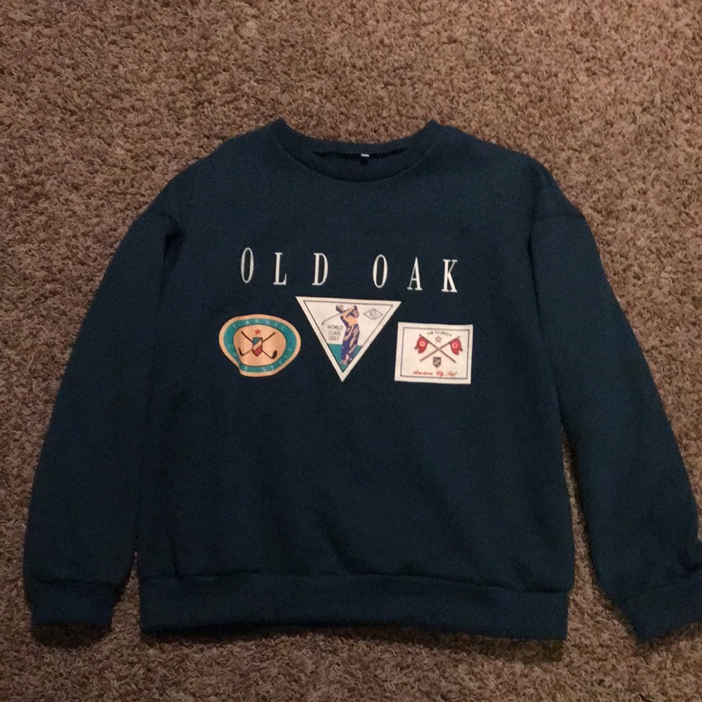 green crew neck